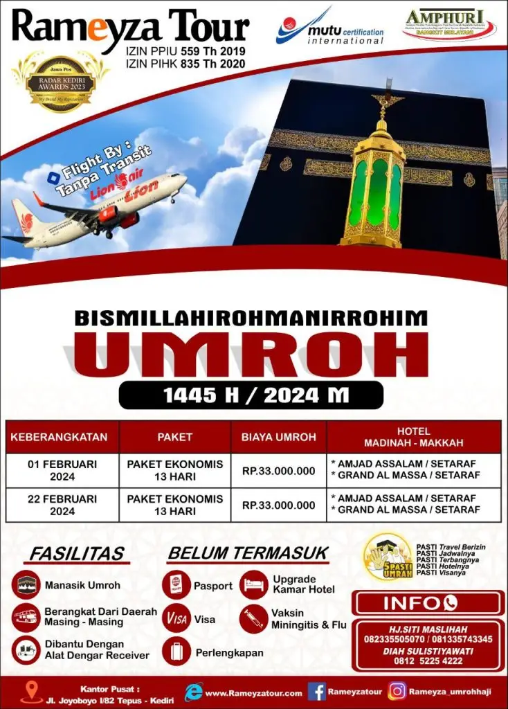 Paket Umroh Kediri Rameyza