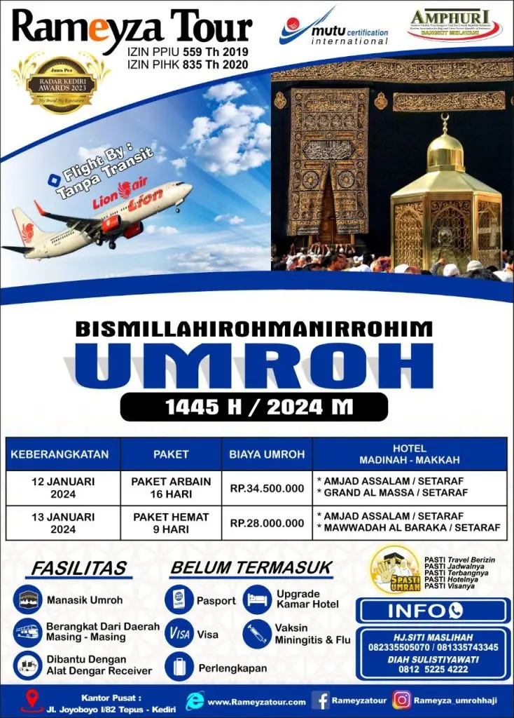 Paket Umroh Kediri Rameyza